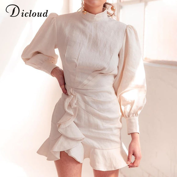 Vintage Puff Sleeve Women Party Dresses