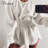 Casual O Neck Autumn Winter Solid Dress